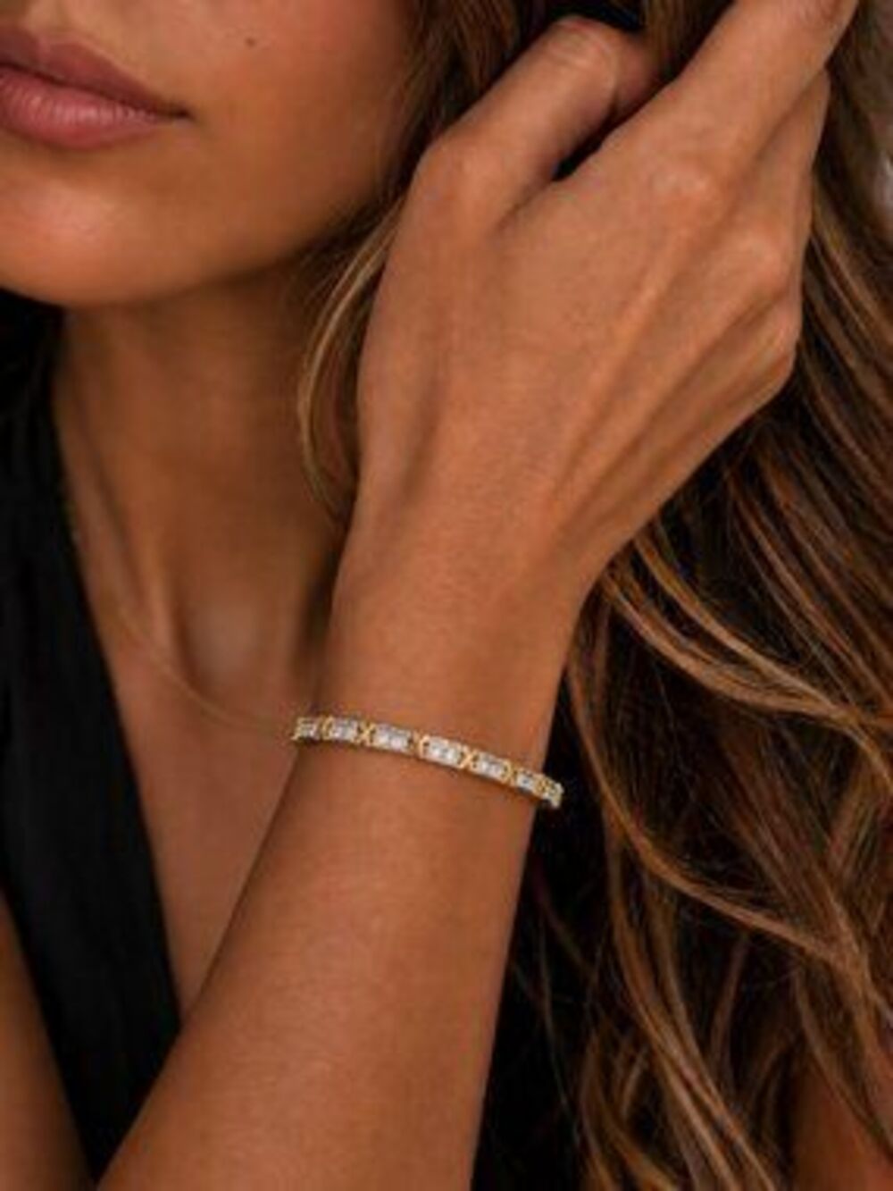 Delaney Mixed Metal x bracelet